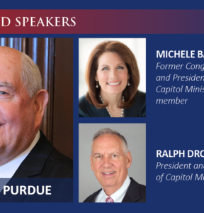 Capitol Ministries Dinner Sonny Perdue Michele Bachmann Ralph Drollinger